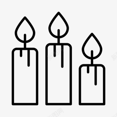 蜡烛庆典活动图标图标
