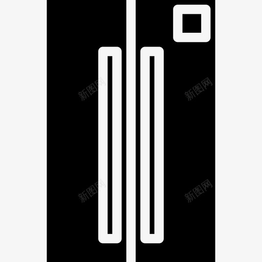 冰箱家用电器设备4填充图标svg_新图网 https://ixintu.com 冰箱 填充 家用电器设备4