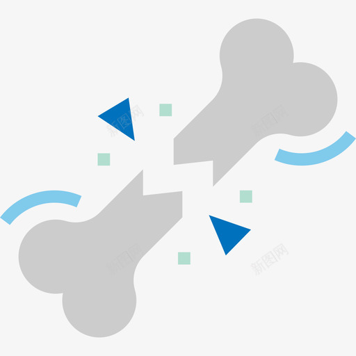 骨医用116扁平图标svg_新图网 https://ixintu.com 医用116 扁平 骨