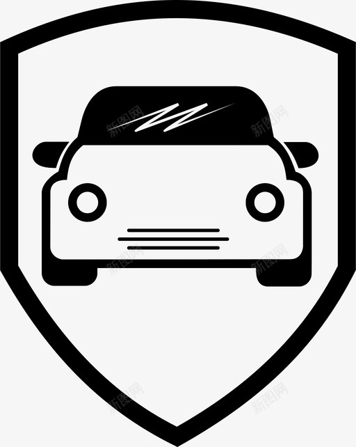 汽车保险汽车保护旅行保险图标svg_新图网 https://ixintu.com 保护 保险 旅行 汽车 汽车保险