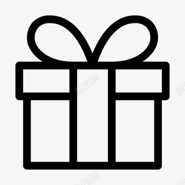 礼品电子商务礼品盒图标图标