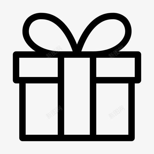 礼品电子商务礼品盒图标svg_新图网 https://ixintu.com 商店 电子商务 礼品 礼品盒 礼物 线路