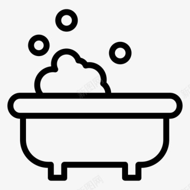 浴缸宝宝孩子图标图标