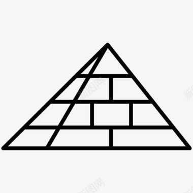 金字塔纪念碑法老图标图标
