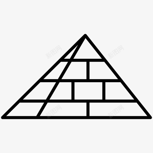 金字塔纪念碑法老图标svg_新图网 https://ixintu.com 地标 法老 纪念碑 金字塔