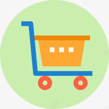 购物车箭头和用户界面2平面图标图标