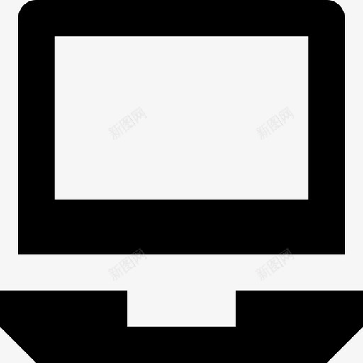 笔记本电脑电脑屏幕图标svg_新图网 https://ixintu.com 屏幕 电脑 科技材料字形图标集 笔记本电脑