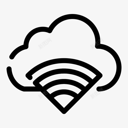 云连接信号图标svg_新图网 https://ixintu.com feb web wifi 信号 界面 系列 连接