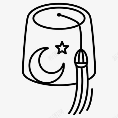 土耳其帽穆斯林奥斯曼图标图标