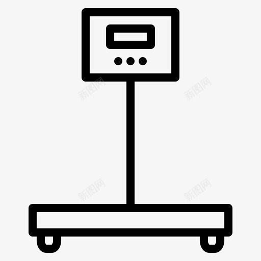 测量洗衣秤图标svg_新图网 https://ixintu.com 工具 洗衣 测量 秤