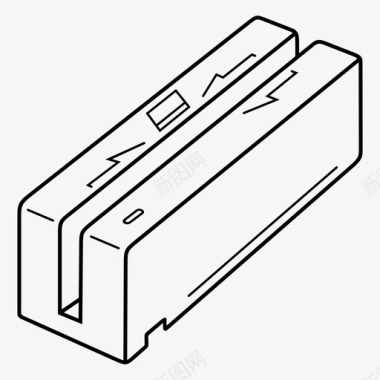 磁卡读卡器读卡器支付设备图标图标