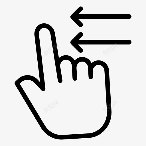 刷卡手指手势图标svg_新图网 https://ixintu.com 刷卡 左 手 手势 手指
