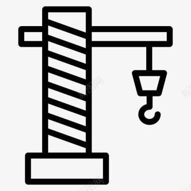 塔吊建筑工业图标图标