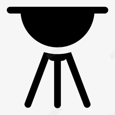 户外烹饪烧烤野营食品图标图标
