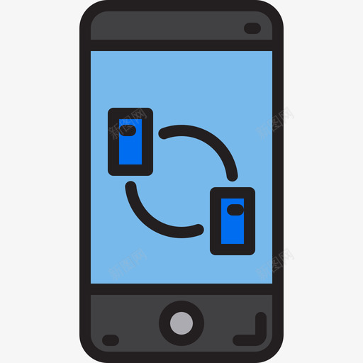 智能手机移动应用程序2线性颜色图标svg_新图网 https://ixintu.com 应用程序 手机 智能 移动 线性 颜色