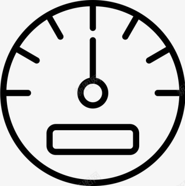 气压表智能手表6线性图标图标