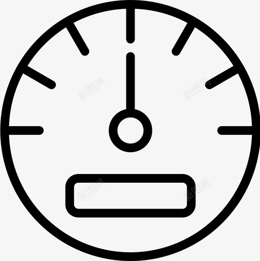 气压表智能手表6线性图标svg_新图网 https://ixintu.com 智能手表6 气压表 线性