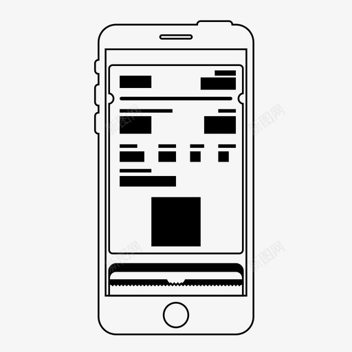 钱包票优惠券通行证图标svg_新图网 https://ixintu.com 优惠券 存折 移动线框 通行证 钱包票