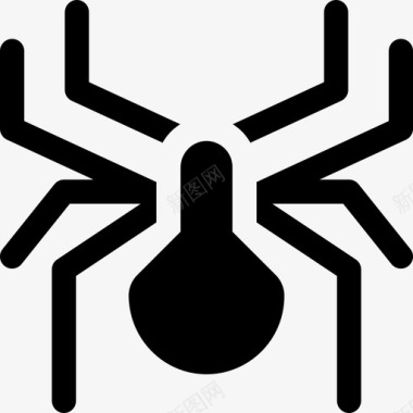 蜘蛛昆虫8填充图标图标