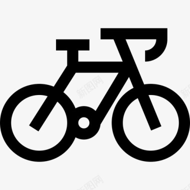 自行车回收4直线型图标图标