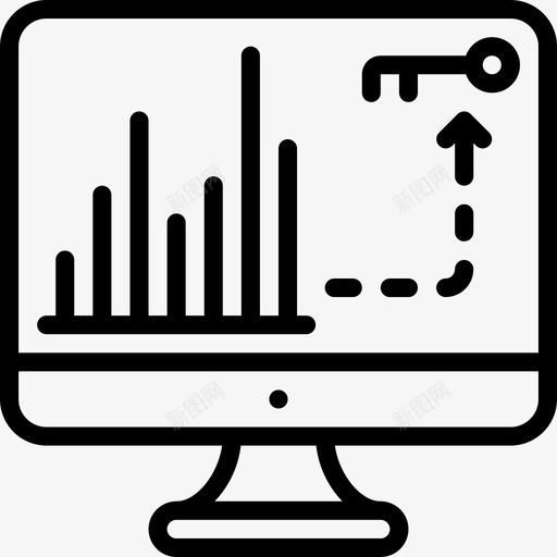 分析搜索引擎优化和网页优化14线性图标svg_新图网 https://ixintu.com 分析 搜索引擎优化和网页优化14 线性