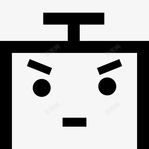 疯狂的机器人愤怒的机器人机器人的情感图标svg_新图网 https://ixintu.com 人的 情感 愤怒 机器 机器人 疯狂
