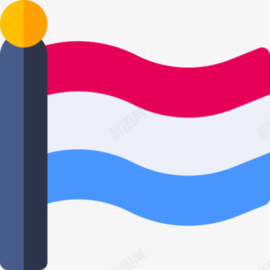 旗帜荷兰14平坦图标图标