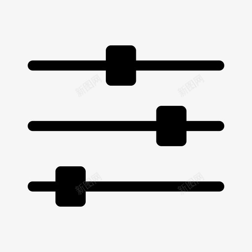 均衡器设置滑块图标svg_新图网 https://ixintu.com 切换 均衡器 滑块 用户界面 设置