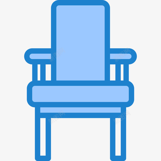 椅子家具和家用27蓝色图标svg_新图网 https://ixintu.com 家具和家用27 椅子 蓝色