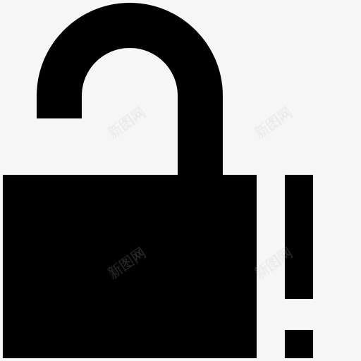 锁定注意保护安全图标svg_新图网 https://ixintu.com 保护 安保 安全 锁定注意