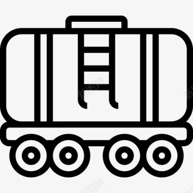 加油车铁路15直线图标图标