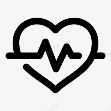 心跳心脏检查图标图标