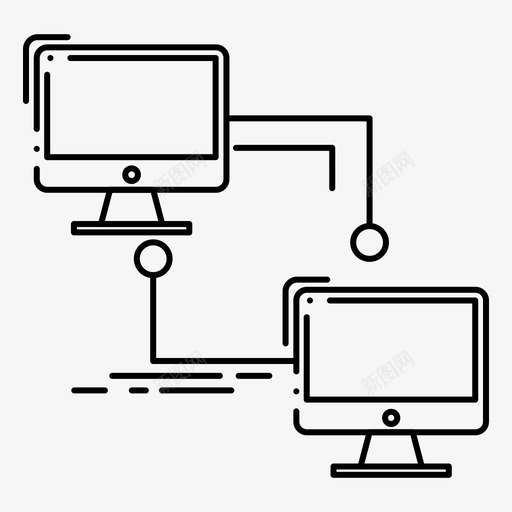 本地计算机连接图标svg_新图网 https://ixintu.com feb lan web 同步 本地 界面 系列 计算机 连接