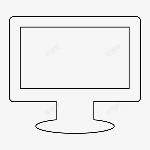 电视电脑电脑屏幕图标svg_新图网 https://ixintu.com 平板电视 电脑 电脑屏幕 电视 设备