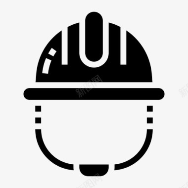 安全帽施工防护图标图标