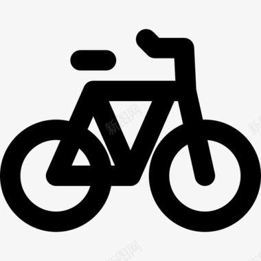 自行车夏季32直线型图标图标