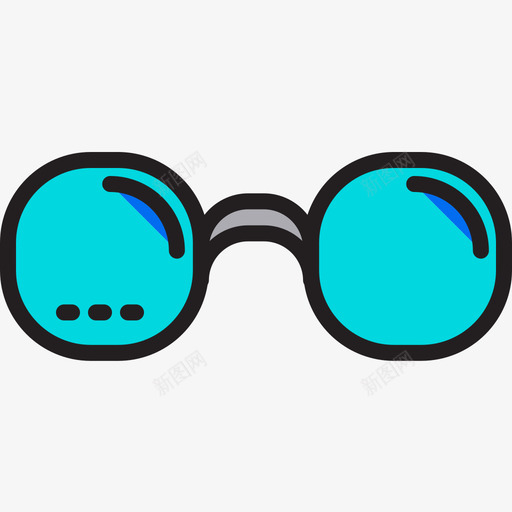 眼镜生活方式4线性颜色图标svg_新图网 https://ixintu.com 生活方式 眼镜 线性 颜色