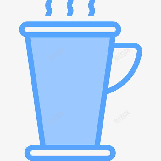 咖啡杯咖啡56蓝色图标svg_新图网 https://ixintu.com 咖啡56 咖啡杯 蓝色