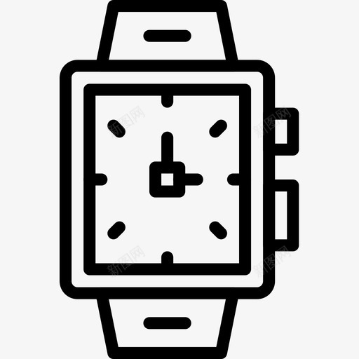 腕表ui智能手表线性图标svg_新图网 https://ixintu.com ui 手表 智能 线性 腕表