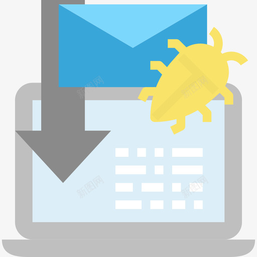 垃圾邮件网络安全2扁平图标svg_新图网 https://ixintu.com 垃圾 扁平 网络安全 邮件