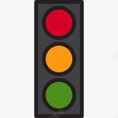 交通灯交通110线颜色图标图标