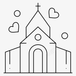 v教堂教堂祭坛房子图标高清图片