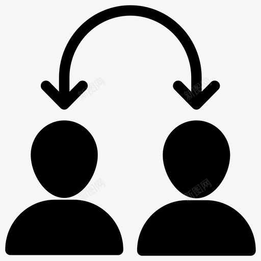 对话沟通讨论图标svg_新图网 https://ixintu.com 个人 员工 图标 字形 对话 沟通 管理 素质 讨论 讲话 谈话
