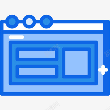 网站ui界面30蓝色图标图标