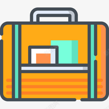 行李箱旅行应用程序10双色图标图标