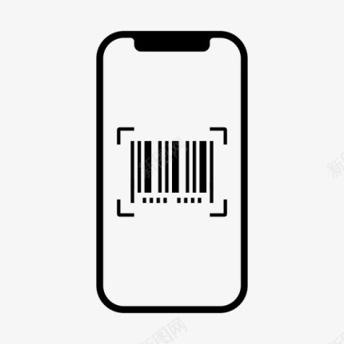 扫描条形码苹果iphone条形码扫描仪图标图标