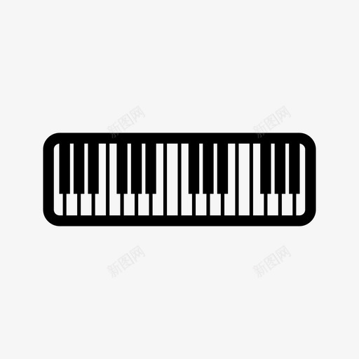 钢琴音乐会爵士乐图标svg_新图网 https://ixintu.com 爵士乐 钢琴 键盘 音乐 音乐会 音乐设备 音响