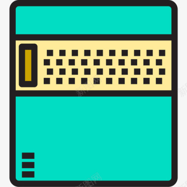 硬盘办公用品2线性颜色图标图标