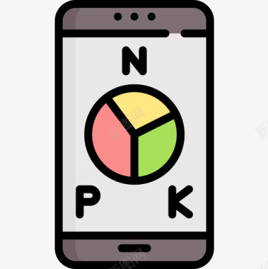 NPK智能农场14线性颜色图标图标