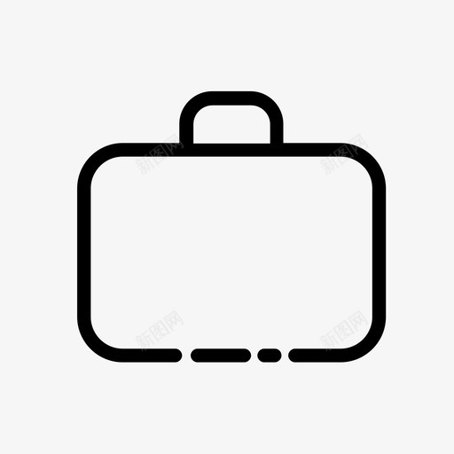 工具袋公文包手提箱图标svg_新图网 https://ixintu.com 公文包 工具 手提箱